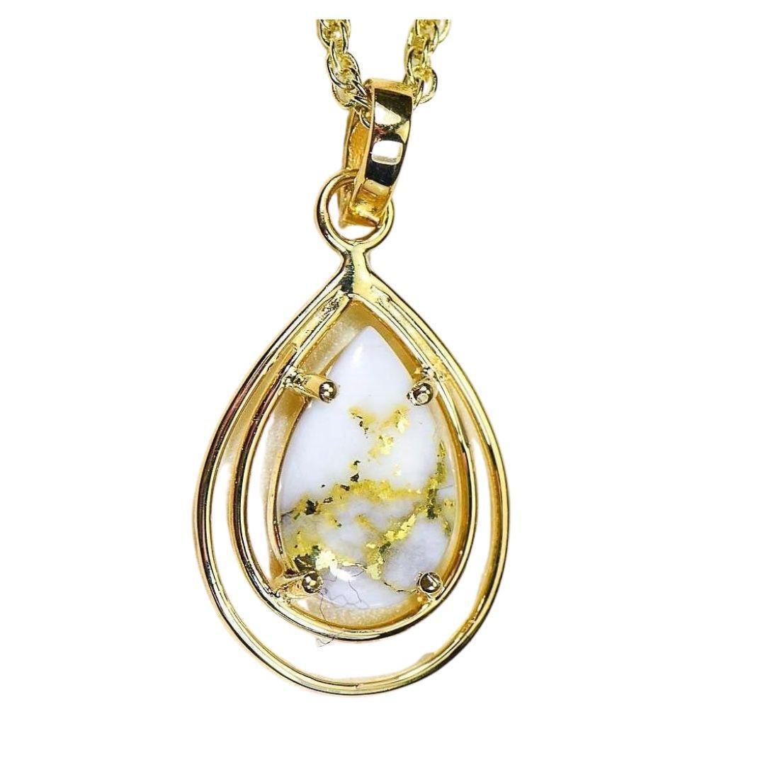 Orocal Gold Quartz Pendant PN1076SQ-Destination Gold Detectors