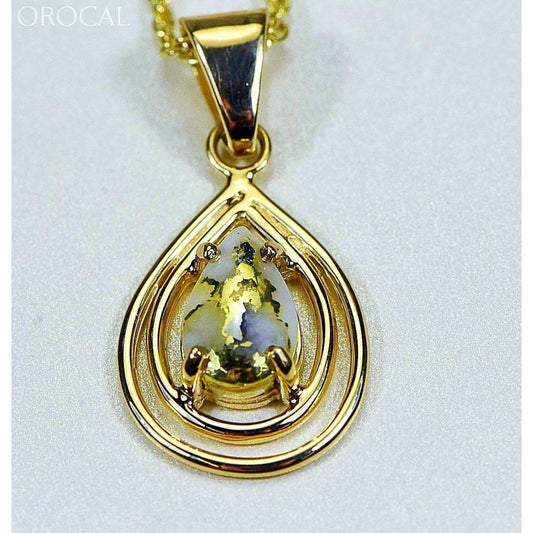 Orocal Gold Quartz Pendant PN1076XSQ-Destination Gold Detectors