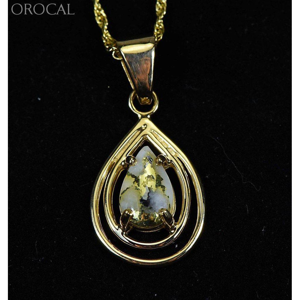 Orocal Gold Quartz Pendant PN1076XSQ-Destination Gold Detectors