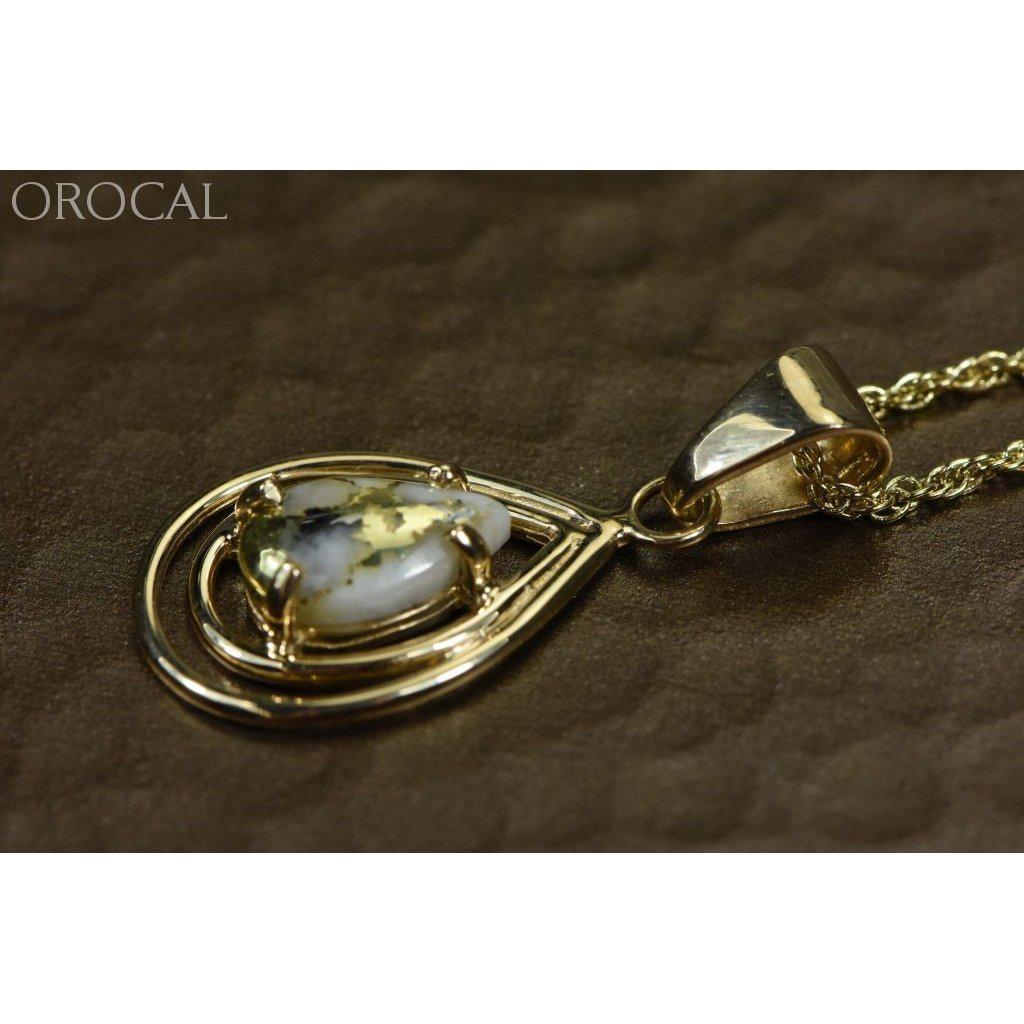 Orocal Gold Quartz Pendant PN1076XSQ-Destination Gold Detectors