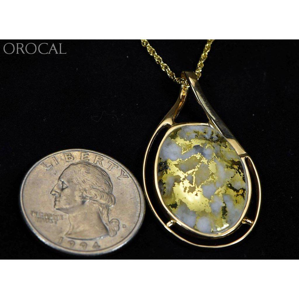 Orocal Gold Quartz Pendant PN1771Q-Destination Gold Detectors