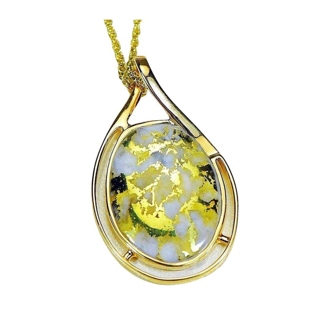 Orocal Gold Quartz Pendant PN1771Q-Destination Gold Detectors