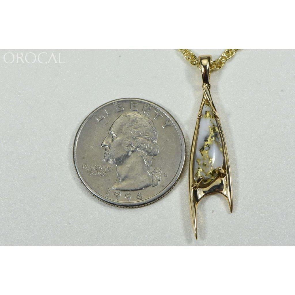 Orocal Gold Quartz Pendant PN3700QX-Destination Gold Detectors