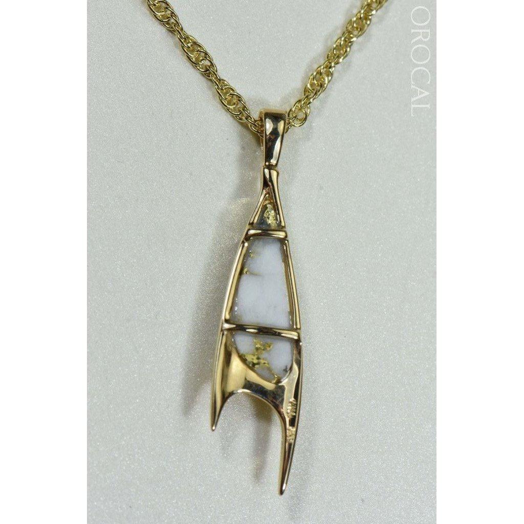 Orocal Gold Quartz Pendant PN3700QX-Destination Gold Detectors