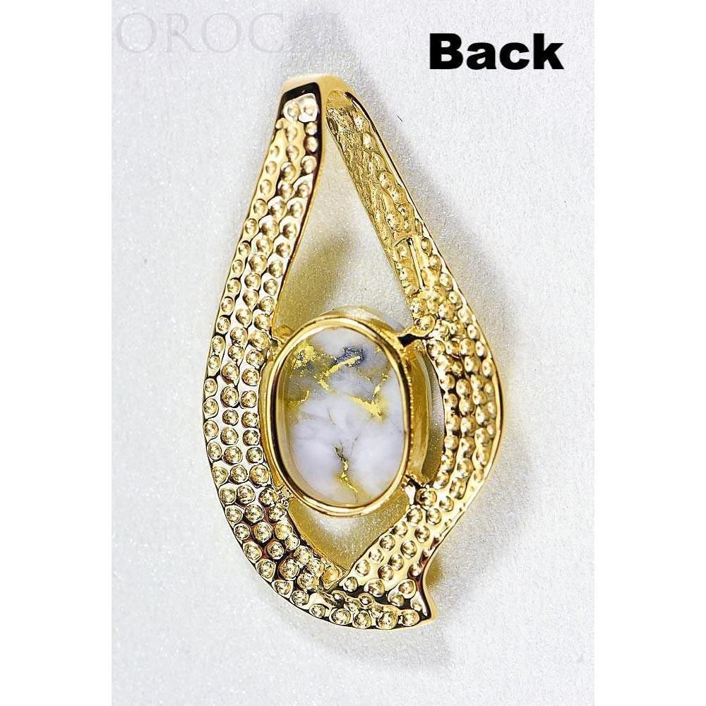 Orocal Gold Quartz Pendant PN564QX-Destination Gold Detectors