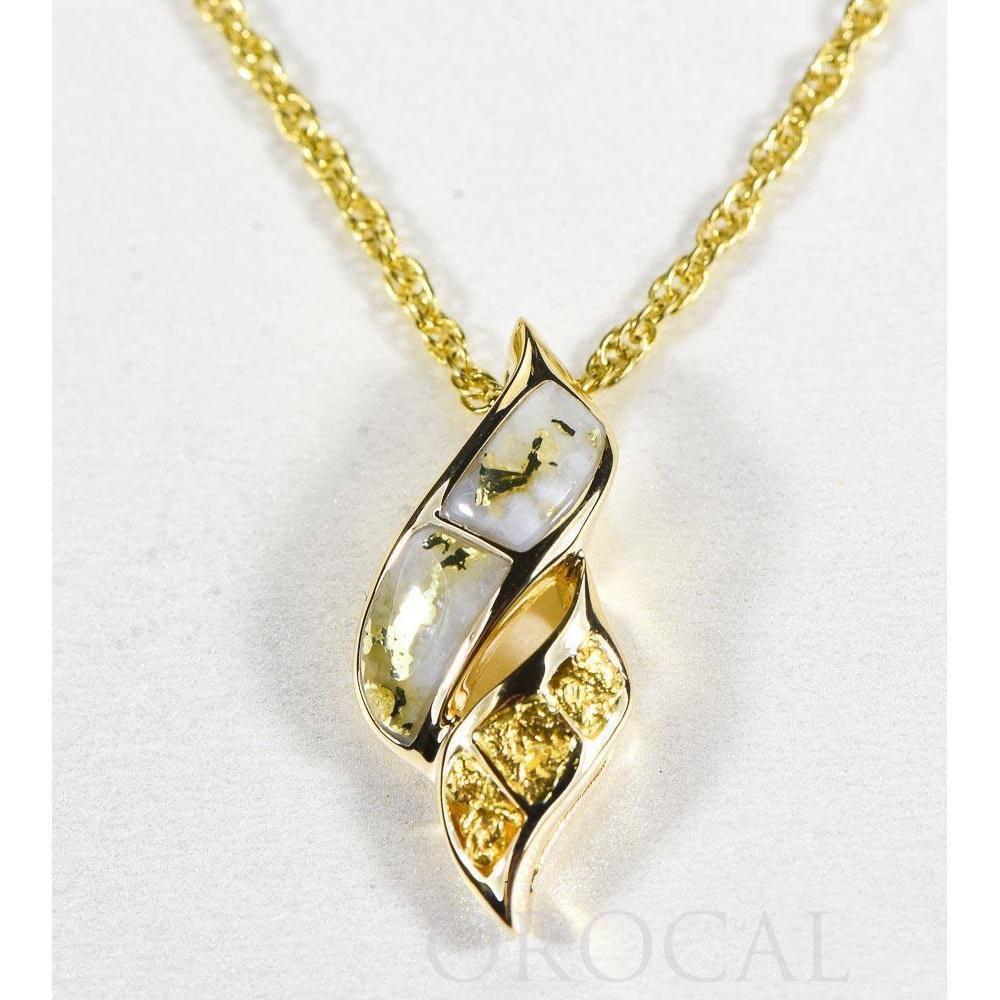 Orocal Gold Quartz Pendant - PN649NQ-Destination Gold Detectors