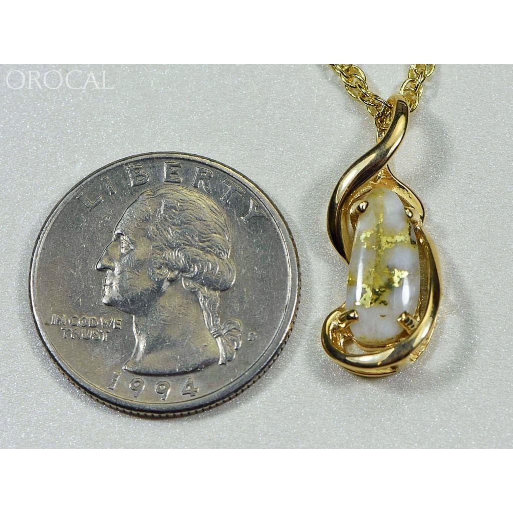 Orocal Gold Quartz Pendant PN784QX-Destination Gold Detectors