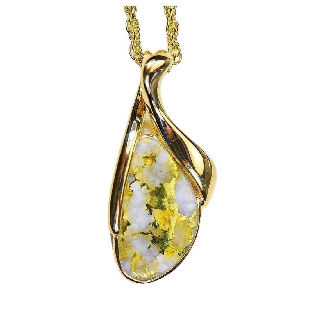Orocal Gold Quartz Pendant PN827QX-Destination Gold Detectors