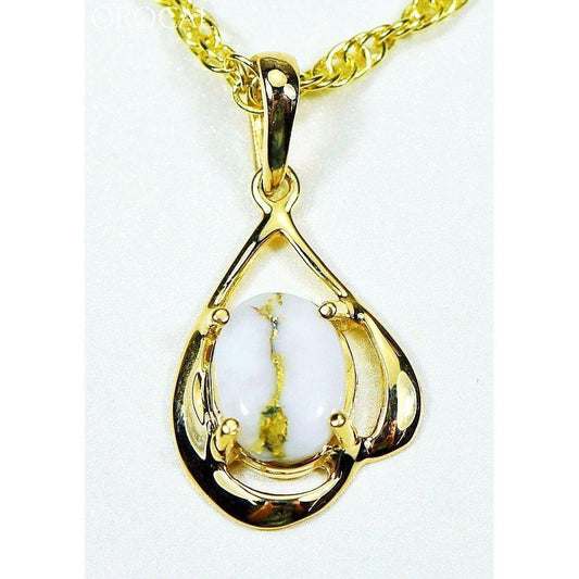 Orocal Gold Quartz Pendant PN870QX-Destination Gold Detectors