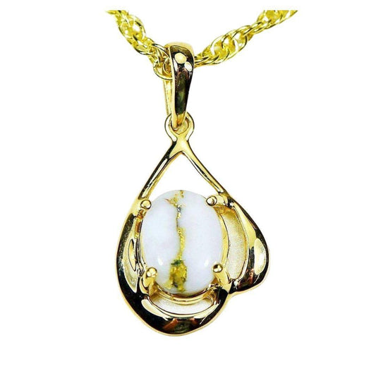 Orocal Gold Quartz Pendant PN870QX-Destination Gold Detectors