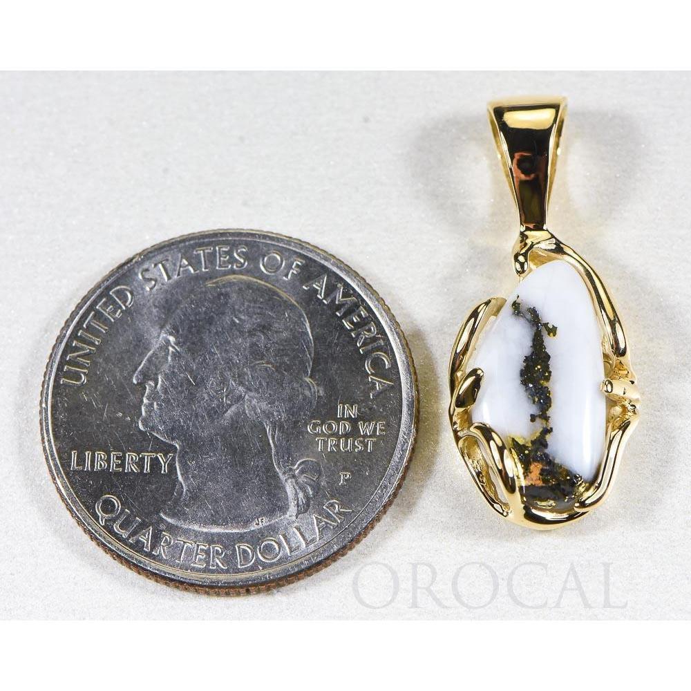 Orocal Gold Quartz Pendant PRL1031Q-Destination Gold Detectors