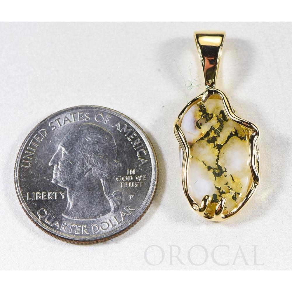 Orocal Gold Quartz Pendant PRL232XLQ-Destination Gold Detectors