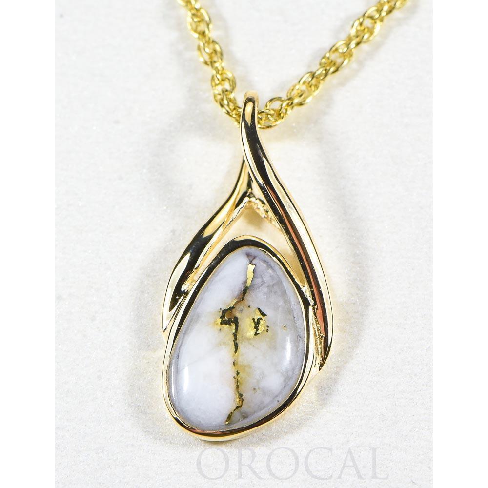 Orocal Gold Quartz Pendant - PSC128Q-Destination Gold Detectors
