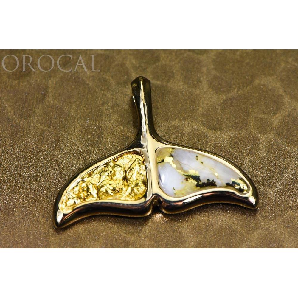 Orocal Gold Quartz Pendant Whales Tail PAJWT302NQ-Destination Gold Detectors