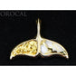 Orocal Gold Quartz Pendant Whales Tail PAJWT302NQ-Destination Gold Detectors