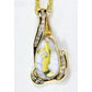 Orocal Gold Quartz Pendant with Diamonds PDL106D38QX-Destination Gold Detectors