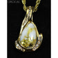 Orocal Gold Quartz Pendant with Diamonds PDL106SD14QX-Destination Gold Detectors