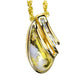 Orocal Gold Quartz Pendant with Diamonds PDL47D12QX-Destination Gold Detectors