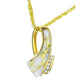 Orocal Gold Quartz Pendant with Diamonds PDL49D10QX-Destination Gold Detectors