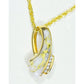 Orocal Gold Quartz Pendant with Diamonds PDL49D10QX-Destination Gold Detectors