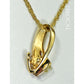 Orocal Gold Quartz Pendant with Diamonds PDL49D10QX-Destination Gold Detectors