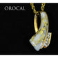Orocal Gold Quartz Pendant with Diamonds PDL49D10QX-Destination Gold Detectors