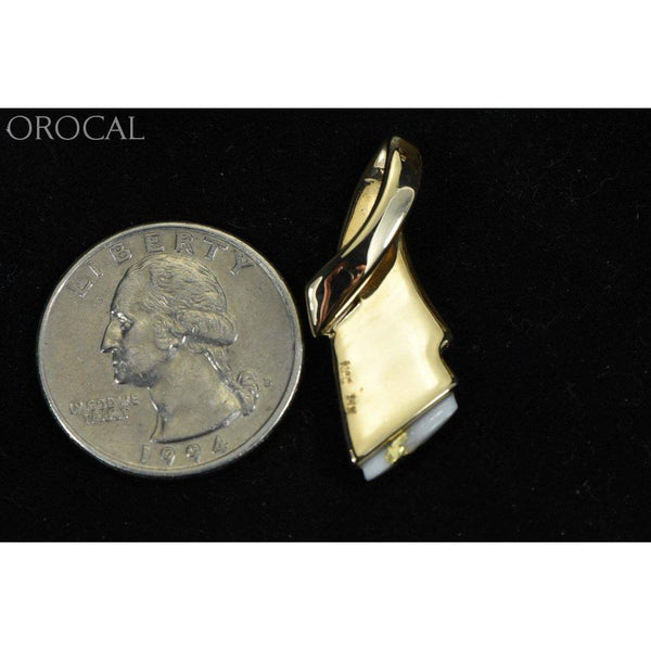 Orocal Gold Quartz Pendant with Diamonds PDL8LD15QX-Destination Gold Detectors