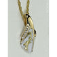Orocal Gold Quartz Pendant with Diamonds PDL8LD15QX-Destination Gold Detectors