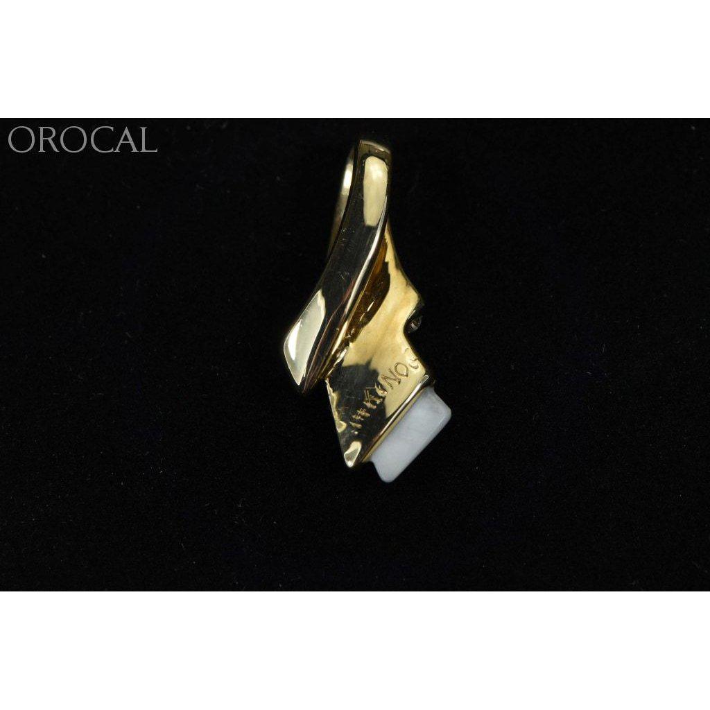 Orocal Gold Quartz Pendant with Diamonds PDL8SD8QX-Destination Gold Detectors