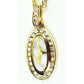 Orocal Gold Quartz Pendant with Diamonds PN1049DQX-Destination Gold Detectors