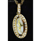 Orocal Gold Quartz Pendant with Diamonds PN1049DQX-Destination Gold Detectors
