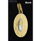 Orocal Gold Quartz Pendant with Diamonds PN1049DQX-Destination Gold Detectors