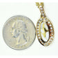 Orocal Gold Quartz Pendant with Diamonds PN1049DQX-Destination Gold Detectors