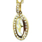 Orocal Gold Quartz Pendant with Diamonds PN1049DQX-Destination Gold Detectors