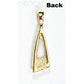 Orocal Gold Quartz Pendant with Diamonds PN1058DQ-Destination Gold Detectors