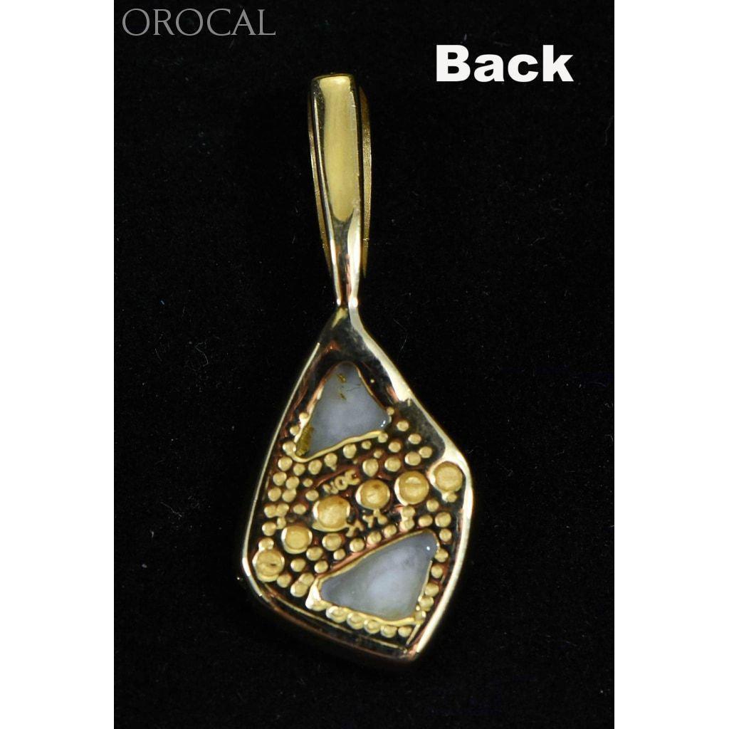 Orocal Gold Quartz Pendant with Diamonds PN1071DQ-Destination Gold Detectors