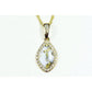 Orocal Gold Quartz Pendant with Diamonds PN1104DQ-Destination Gold Detectors
