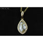 Orocal Gold Quartz Pendant with Diamonds PN1104DQ-Destination Gold Detectors