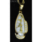 Orocal Gold Quartz Pendant with Diamonds PN1106SDQ-Destination Gold Detectors