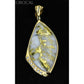 Orocal Gold Quartz Pendant with Diamonds PN1111DQ-Destination Gold Detectors