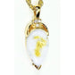 Orocal Gold Quartz Pendant with Diamonds PN1121DQ-Destination Gold Detectors