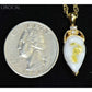 Orocal Gold Quartz Pendant with Diamonds PN1121DQ-Destination Gold Detectors