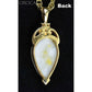 Orocal Gold Quartz Pendant with Diamonds PN1121DQ-Destination Gold Detectors