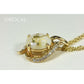 Orocal Gold Quartz Pendant with Diamonds PN1126DQ-Destination Gold Detectors