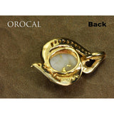 Orocal Gold Quartz Pendant with Diamonds PN1126DQ-Destination Gold Detectors