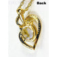 Orocal Gold Quartz Pendant with Diamonds PN1129DQ-Destination Gold Detectors