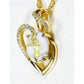 Orocal Gold Quartz Pendant with Diamonds PN1129DQ-Destination Gold Detectors