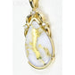 Orocal Gold Quartz Pendant with Diamonds PN1132DQ-Destination Gold Detectors