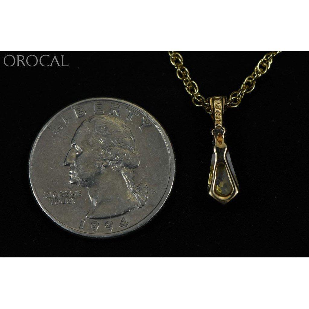Orocal Gold Quartz Pendant with Diamonds PN641D4QX-Destination Gold Detectors