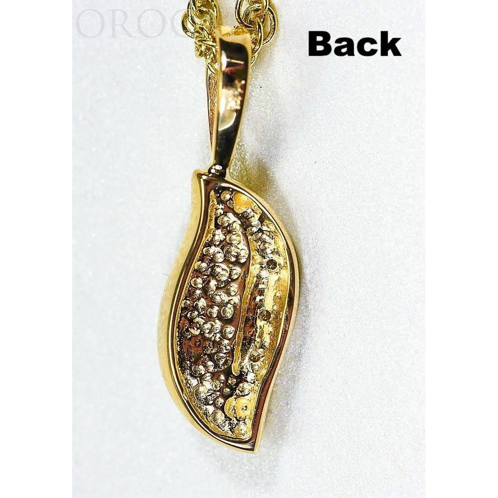 Orocal Gold Quartz Pendant with Diamonds PN806DQX-Destination Gold Detectors